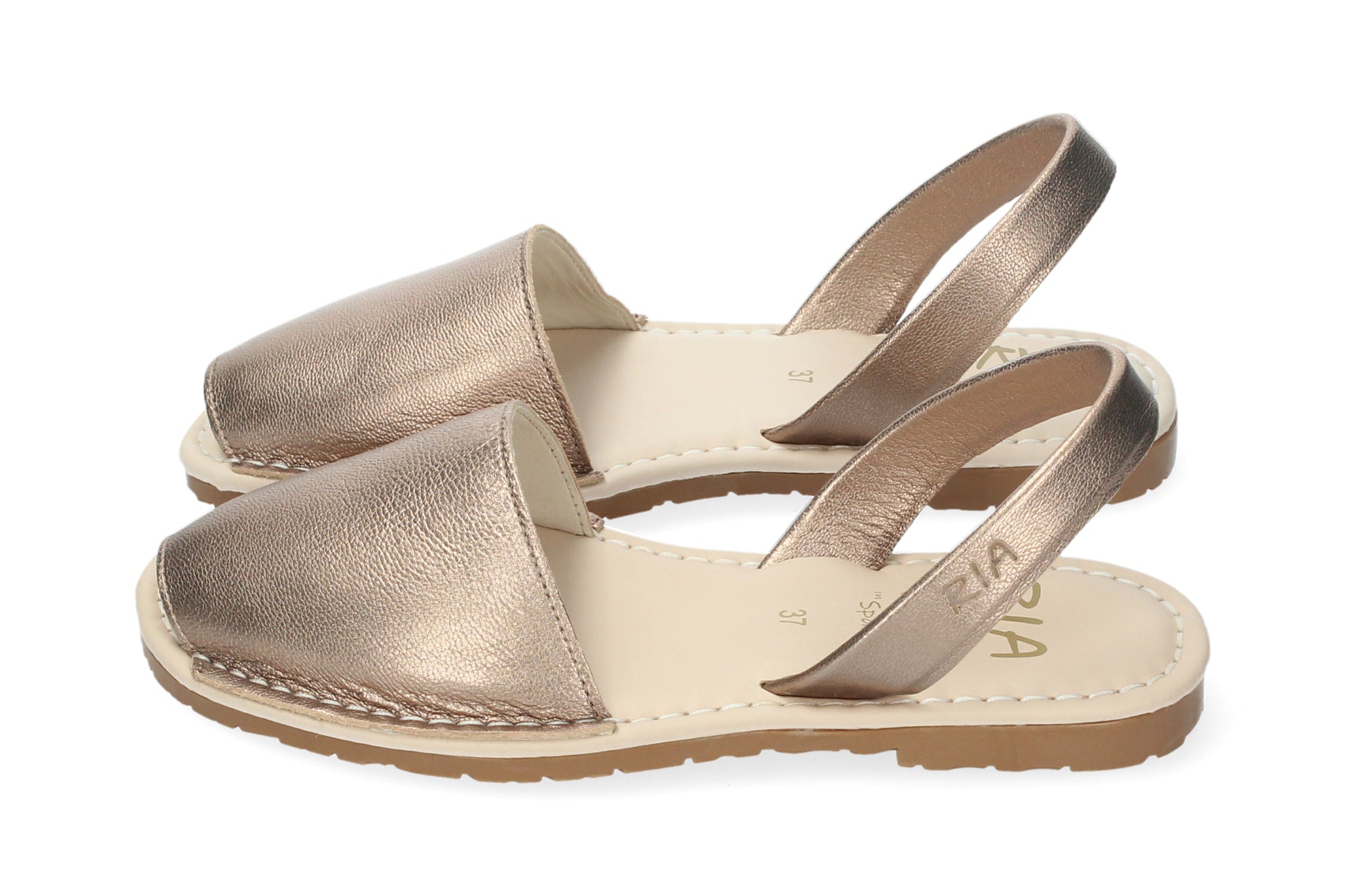 WOMANS CUSHIONED ABARCAS MENORCA ROSE GOLD