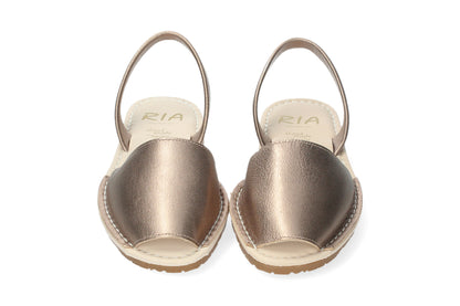 WOMANS CUSHIONED ABARCAS MENORCA ROSE GOLD