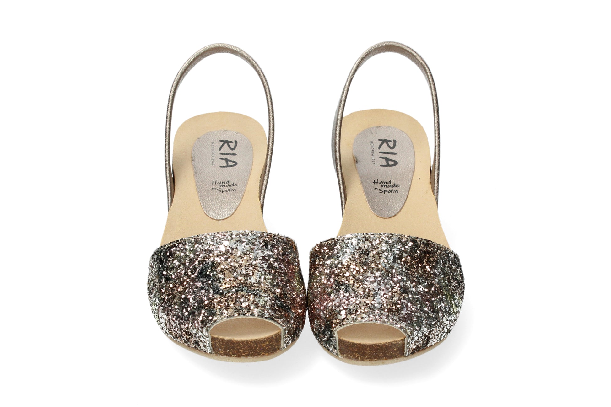 CLASSIC WEDGE ABARCAS GLITTER BROWN