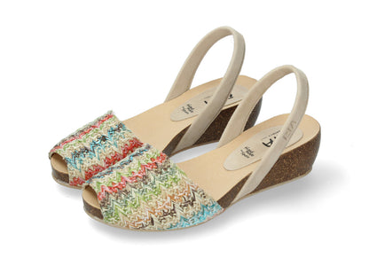 CLASSIC WEDGE ABARCAS CAMEL MULTI