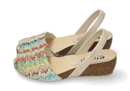 CLASSIC WEDGE ABARCAS CAMEL MULTI