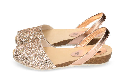 CLASSIC GLITTER PEACH LOW-BIO ABARCAS