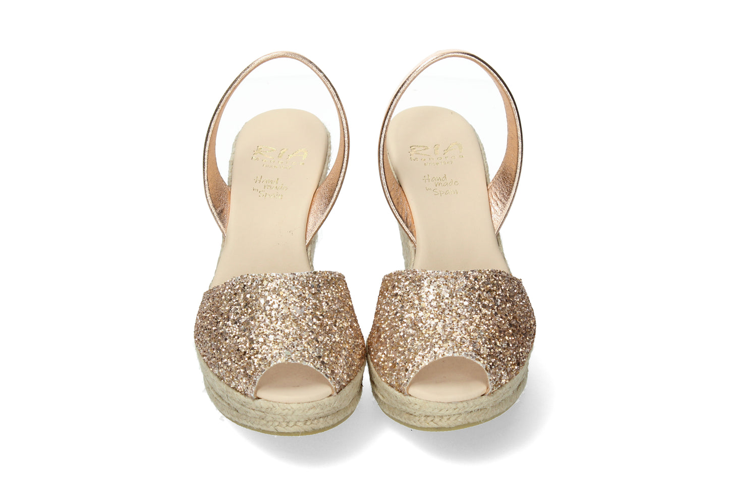 CLASSIC GLITTER ESPADRILLE ABARCAS PEACH