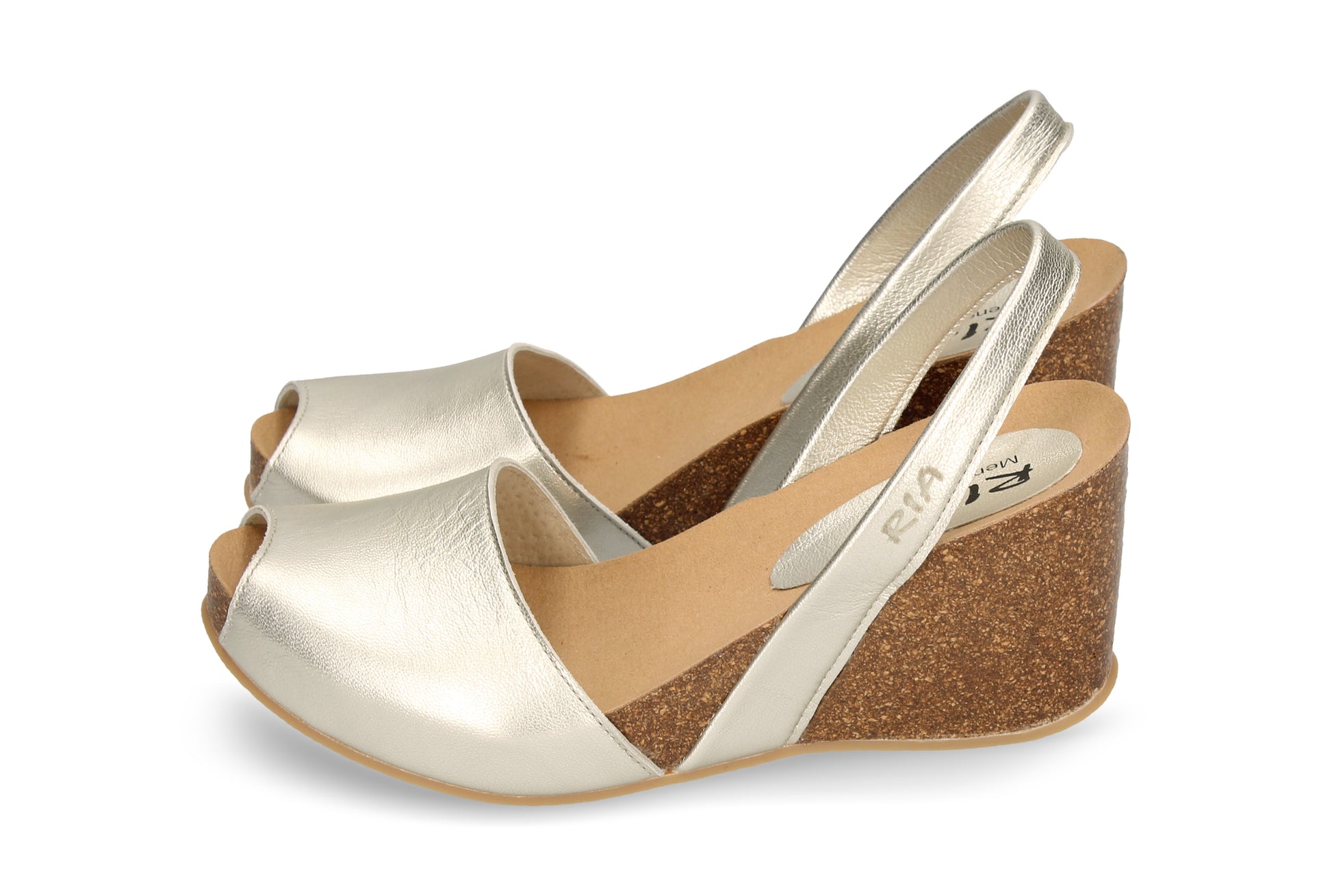 WOMENS HIGH WEDGE ABARCAS PEARL