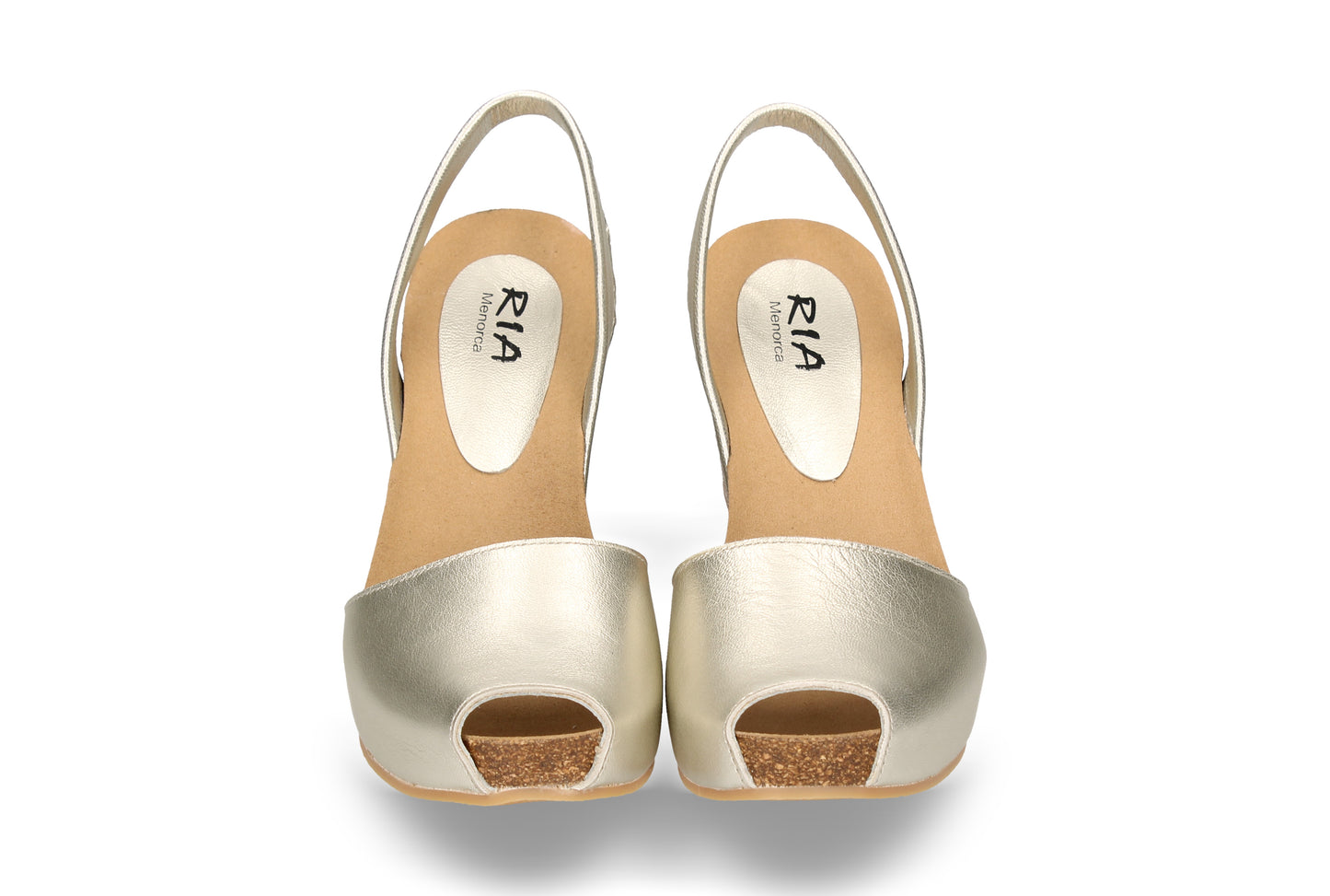 WOMENS HIGH WEDGE ABARCAS PEARL