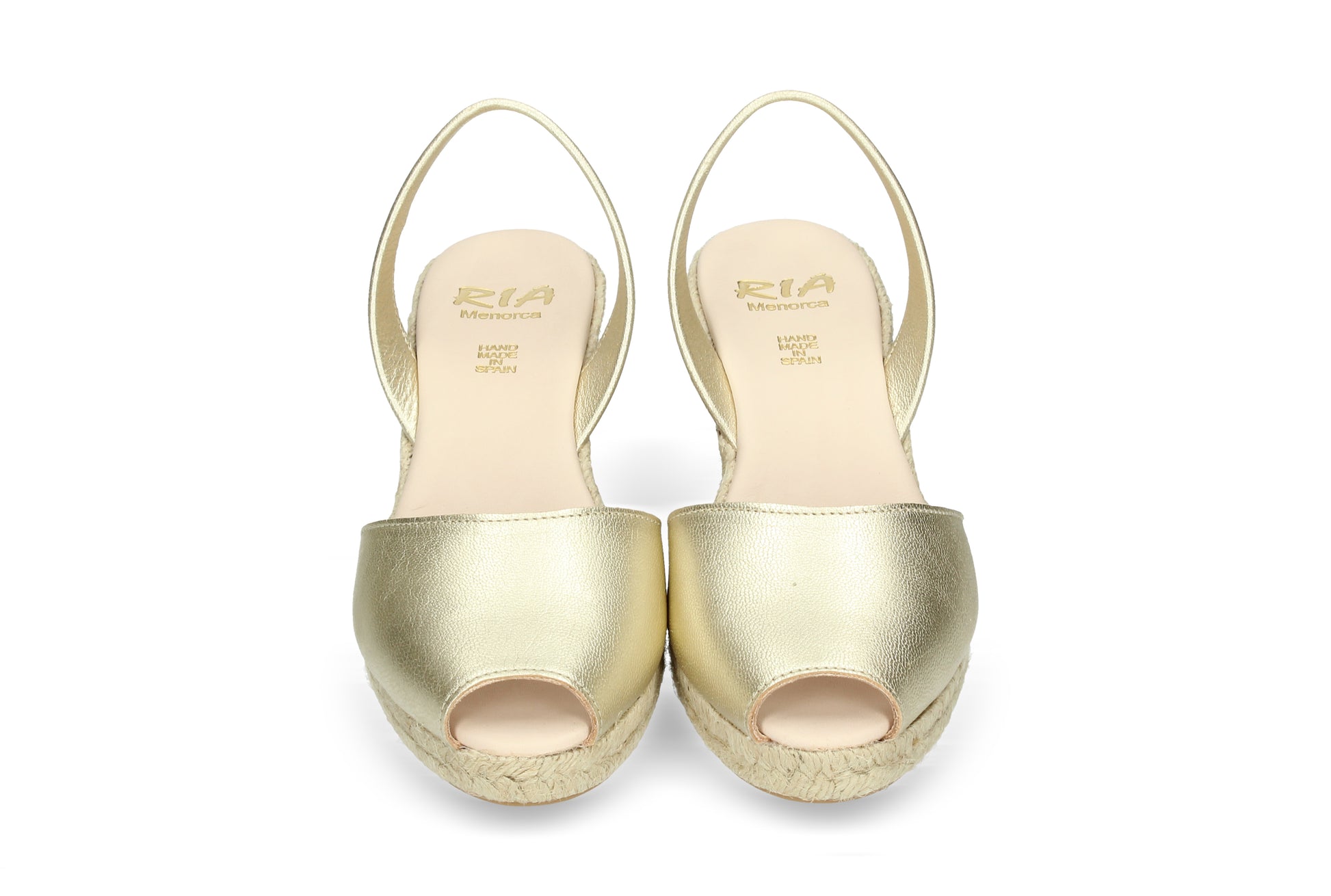 WOMENS ESPADRILLE ABARCAS GOLD