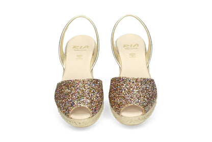 ESPADRILLE ABARCAS MURCIA GLITTER MULTI